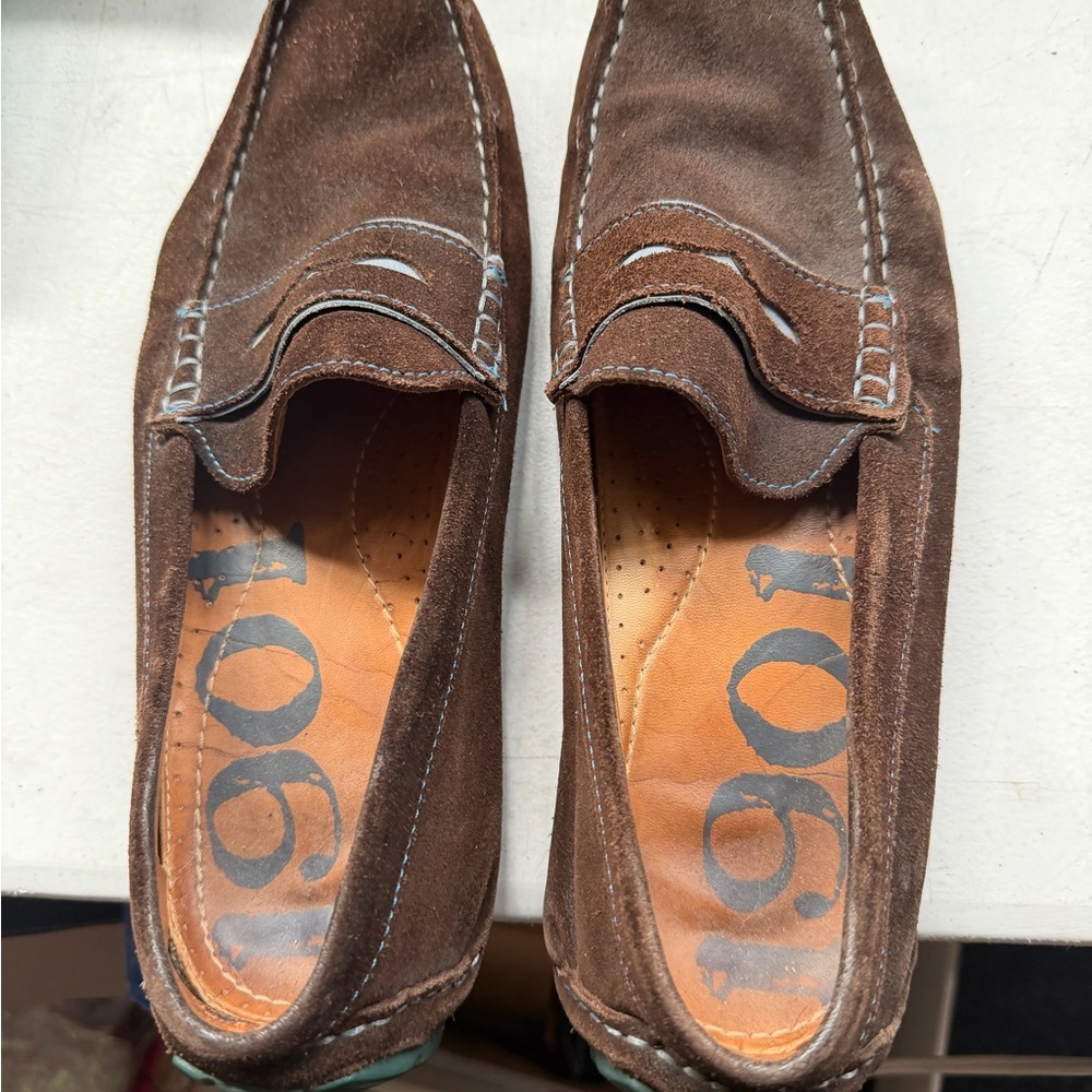 1901 Men's Brown Suede Loafers